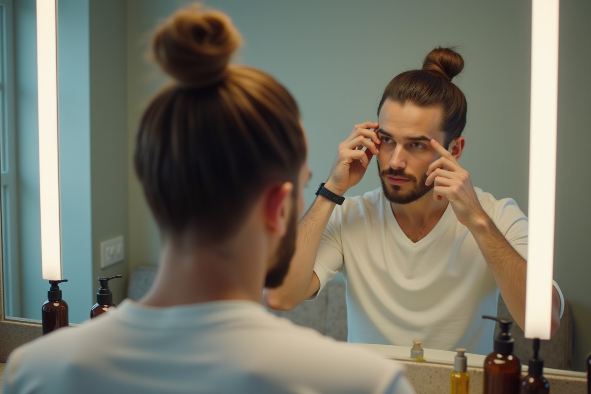 homme man bun